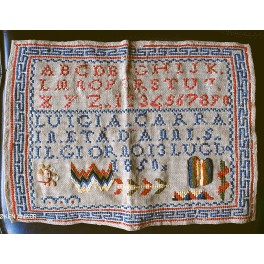Luigia's Navneklud, 1850 (38x30cm) Luigia's Navneklud, 1850 (38x30cm)