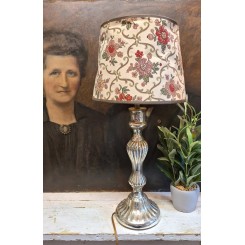 Gammel Fransk Lampe Fattigmandss&oslash;lv [34cm]