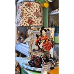 Gammel Fransk Lampe Fattigmandssølv [34cm]