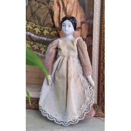 Antik Porcelænsdukke [H18,5cm] 
