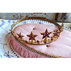 Gammel Fransk Krone [Pink stjerner] Processions-krone