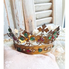 Flot Antik Fransk Madonna Krone [H8xØ17,5cm]