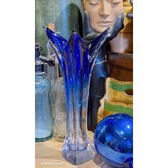 Flot gammel Vase 'Tulipan' [H27,5cm] BLÅ