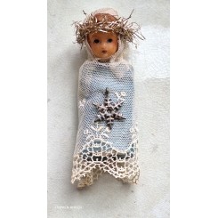 GL. Jesusbarn Klosterarbejde [9cm] Voks