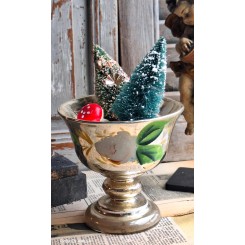 1800-tal Skål på fod MOTIV [H14cm] Fattigmandssølv