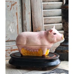 Gl. Fransk Sparegris [H11x19cm] Terrin