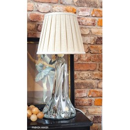 Gammel Krystalglas-lampe KLAR [H36,5cm] 