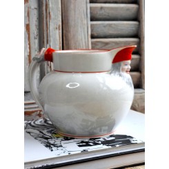 Gammel Gøteborg julekande med nisse/tomte på tud og på hank*