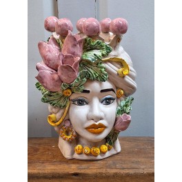 Hovedvase Donna Tulipani [H31cm] Handmade *