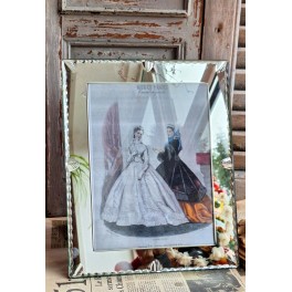 Gl. Fransk Spejlramme [30x24.5cm] 