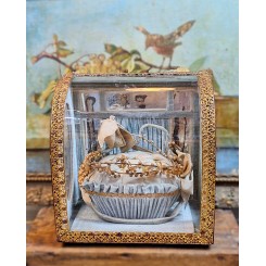 1800-tals BrudeGlobe Kabinet [GLOBE DE MARIEE] Babybl&aring;