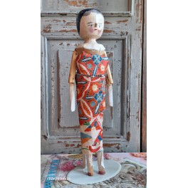 Tr&aelig;dukke Primitiv  [Pegdoll] ~1890 [H30,5cm]