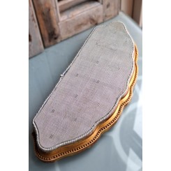 Antik Plateau Base Tr&aelig; Stof [42x16xH5cm]