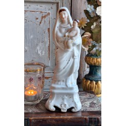 Antik Fransk Madonna Porcel&aelig;n [H24cm] 