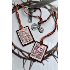 Skapular + 2 medaljoner