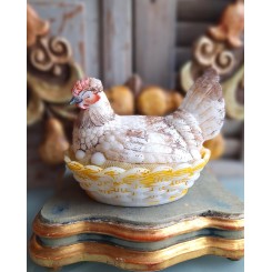 Antik Bonbonniere H&Oslash;NE Opalglas (12x15cm) 