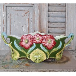 Stor Fransk Jardiniere Art Nouveau (H16x37cm) 