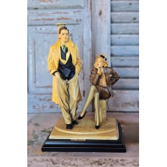 Statue Figur Italiensk 1980'erne [Vittorio Tessaro] Signeret