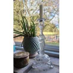 Gl. Glaslysestage JESUS [H30cm]