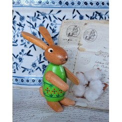 P&aring;skehare H&aring;ndlavet Erzgebirge [H13,5cm] GR&Oslash;N