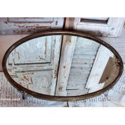 1800-tals Bordspejl Frankrig [4.5x31x44cm] Centerpiece