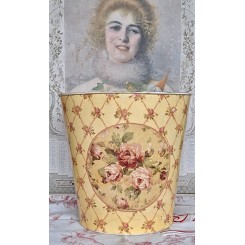 Fransk Metal Papirkurv [H24x&Oslash;23cm] 