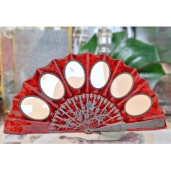 SJ&AElig;LDEN Napoleon III Fotoramme R&oslash;d Velour (H24x46,5cm) VIFTE-formet