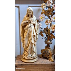 Gammel SMUK Madonna MARIA HJERTE [52cm] 