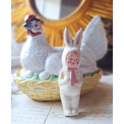 Papmach&eacute; P&aring;skehare-barn [15cm] 