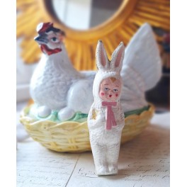 Papmach&eacute; P&aring;skehare-barn [15cm] 