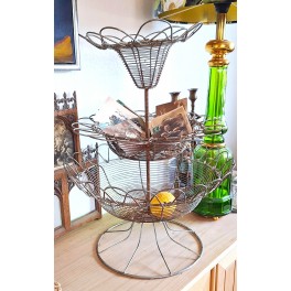 GL. Fransk Fil de fer Etagere Display - 3 Etager [H54 cm]