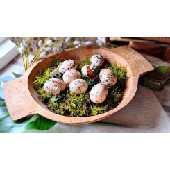 Gammelt Tr&aelig;-kar Sulekar (H11x40,5cm)