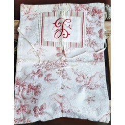 Vintage Stofpose Sko-/Klemmepose [42x32cm]