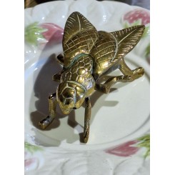 Gammel Flue Askeb&aelig;ger Messing [11cm]
