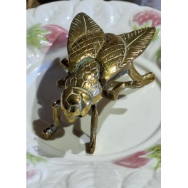 Gammel Flue Askeb&aelig;ger Messing [11cm]