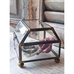 Vintage Fransk Smykkeskrin Bijoux [H9x10,5x10cm]