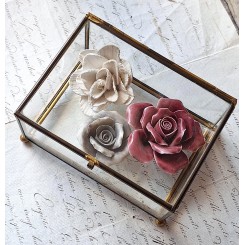 Vintage Fransk Smykkeskrin Bijoux [H6x12,5x9,5cm]