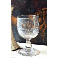 Fransk Souvenir-glas fra Ambillou [H13cm] Antik 
