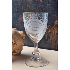 Fransk SOUVENIR glas [H15,5cm] Krystalglas