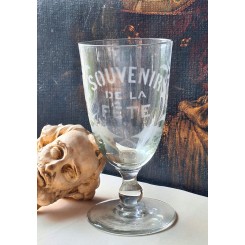 STOR Bryllupspokal Souvenirglas [H21,5cm] 1900'