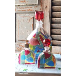 Art Deco-style Parfume-s&aelig;t 3 dele [H25/13/12cm]