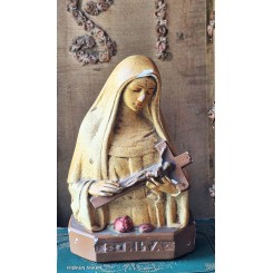 Gammel Buste Nonne Skt. Rita [H15cm] 