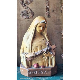 Gammel Buste Nonne Skt. Rita [H15cm] 