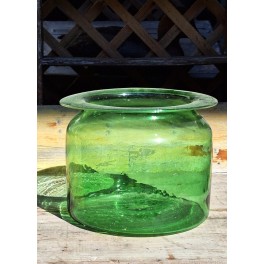 Gr&oslash;n Glaskrukke Vase [H18x&Oslash;22cm] Pr. stk