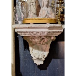 Antik V&aelig;g Konsul Hylde fra en Kirke [H28x34x31cm]*