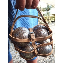 Fransk Vintage Petanque Boule 4 stk