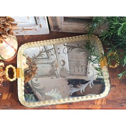 Spejlbakke MURANOGLAS [43x27cm] Italy 1950'*