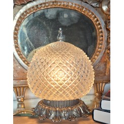 Vintage Fransk Lampe Glaskugle [H24x&Oslash;19cm] Plafond