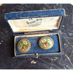 Smukt par &oslash;reringe med klips fra 1800-tallet, Kendal and Dent