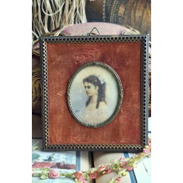 Miniature Billede. Velour. Napoleon III